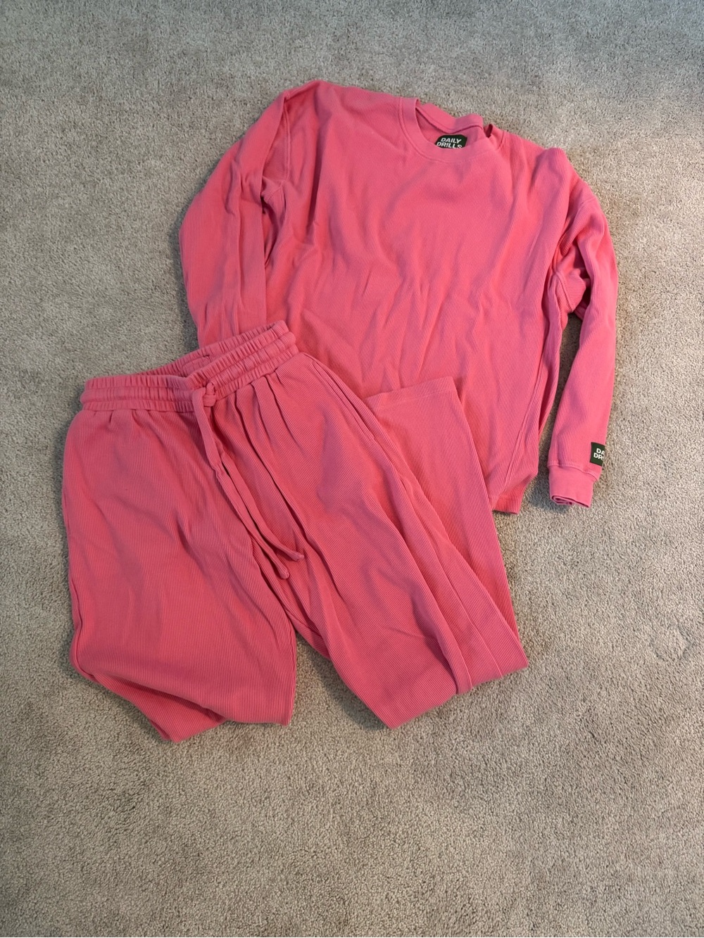 Daily Drills Waffle knit set